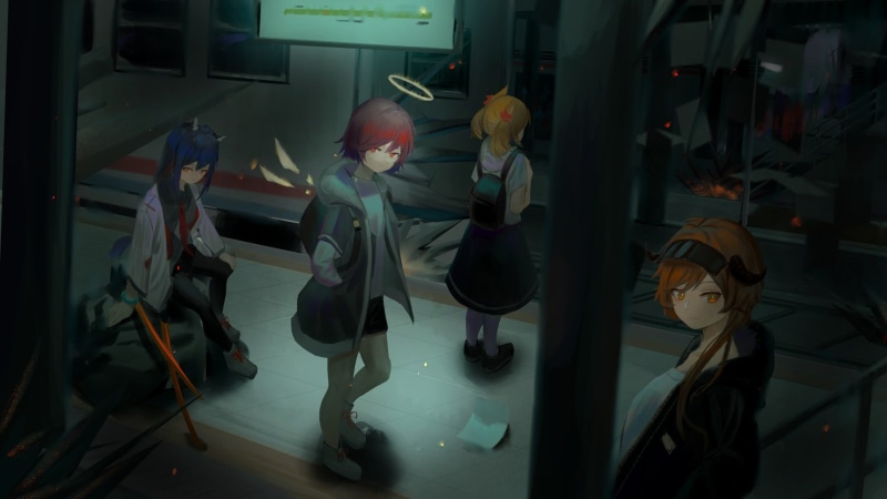1080P, Arknights, Texas (Arknights), Exusiai (Arknights), Sora (Arknights), Croissant (Arknights), Video Game