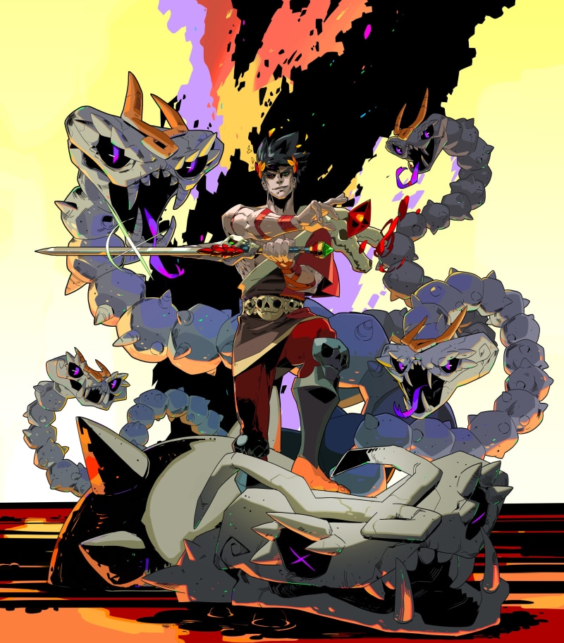 Hades (Game), artwork, sword, video game art, Greek mythology, 2K, video game characters, video games, Supergiant Games, weapon, Zagreus (Hades), digital
