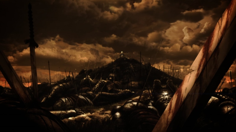  Fate Series, Fate/Zero, storm cloud, battlefield, digital, cloudscape, vacations, non-urban scene, nature, sunset, dark, sunlight, anime girls