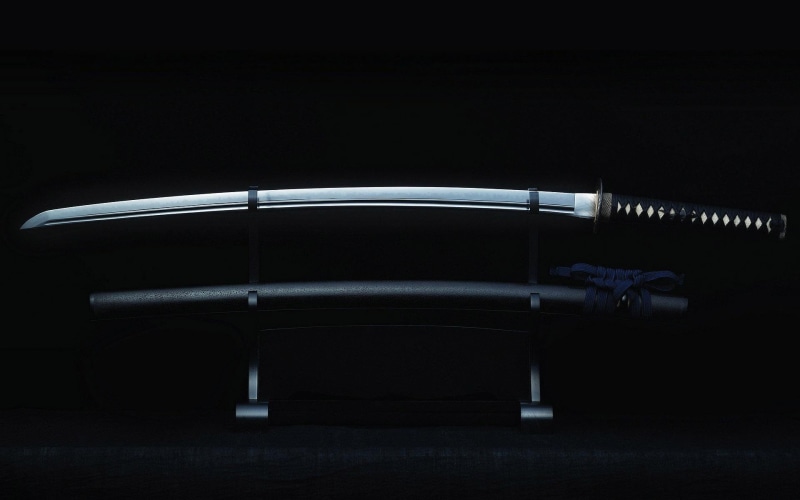 katana, 1080P, handle, sword, photography, 1920x1200, black