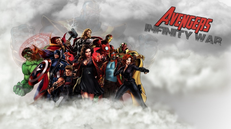 The Avengers, Marvel Heroes, Captain America, Starlord, Thanos, Thor, fan art, Scarlet Witch, Doctor Strange, Iron Man, comic books, Black Widow, superhero