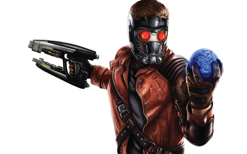 white background, Starlord, men, people, gun, sign, warning sign, simple background, Marvel Comics, cut out, weapon, aiming, security, Guardians of the Galaxy