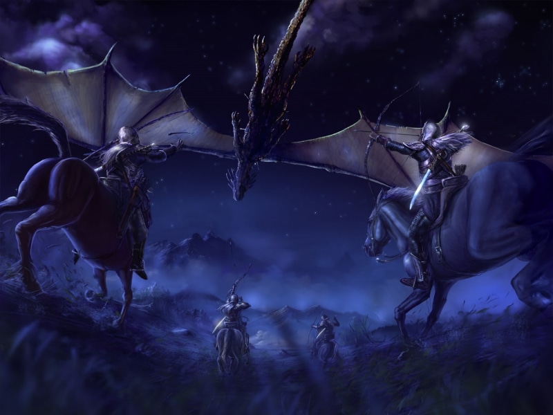 Middle earth, The Silmarillion, wings, battle, marine, elf, High King, elven Kingdom, game, digital, animals in the wild, animal themes, Silmarillion, nature