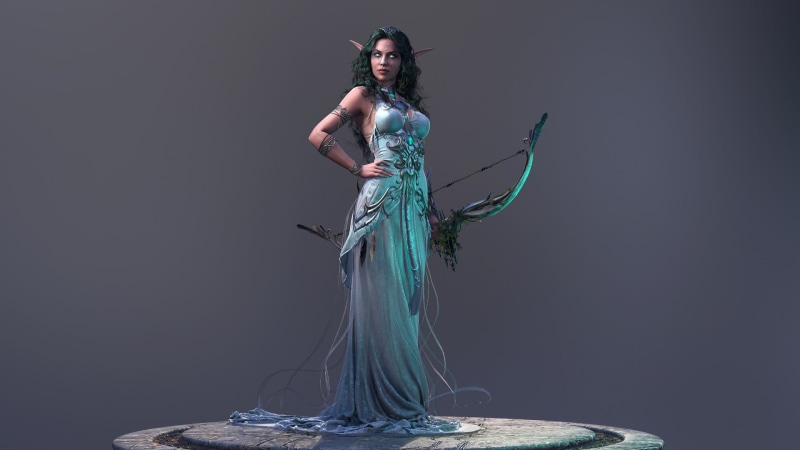 The Tyrande Whisperwind, Night elf, 1080P, Tired, Warcraft III, Archer, Bow, Tyrande Whisperwind, World Of Warcraft