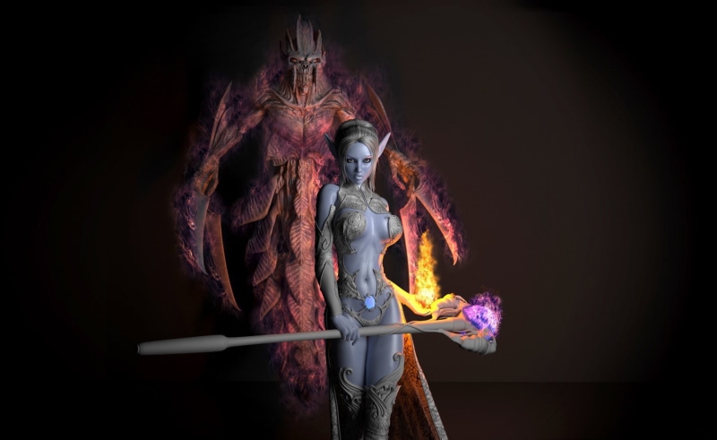 magic, 720P, fantasy art, 3D, elves