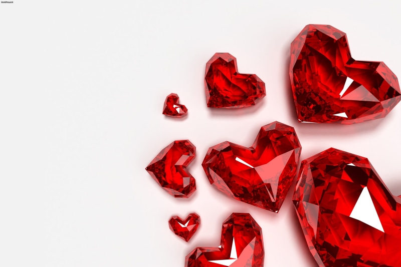 2K, heart, red, cystal, romance, love