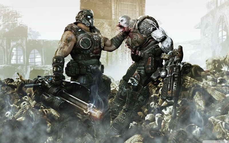 special, gear, horror, digital composite, power, Gears of War 3, movie, army, military, special forces, strategy, clothing, security, work Helmet, body Armor