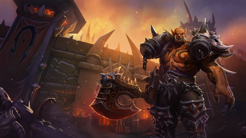 World of Warcraft, digital art, video games, Garrosh Helscream, artwork, Warcraft, heroes of the storm, Orc, 1080P, horde