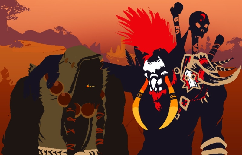 men, spooky, warlock, nature, Bromance, friends, art, sky, festival, silhouette, halloween, Horde, standing, lifestyles, illustration, mask, leaders, group of people