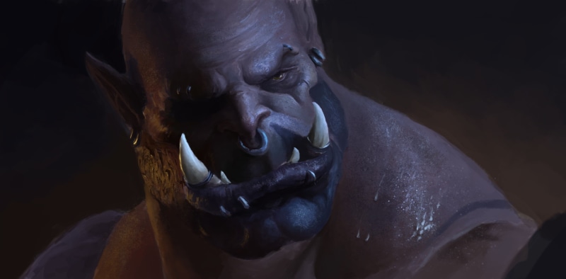 face, 2K, wow, Garrosh Hellscream, Orc, Warlords of Draenor, World of Warcraft