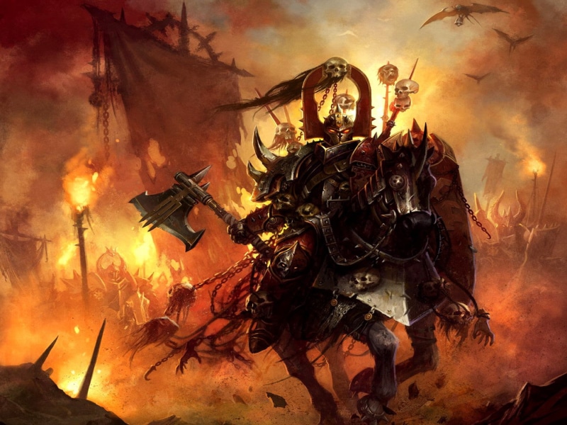 war, the champion of Khorne, halloween, flame, event, smoke - Physical Structure, nature, outdoors, horror, people, chaos, exploding, night, gun, fantasy