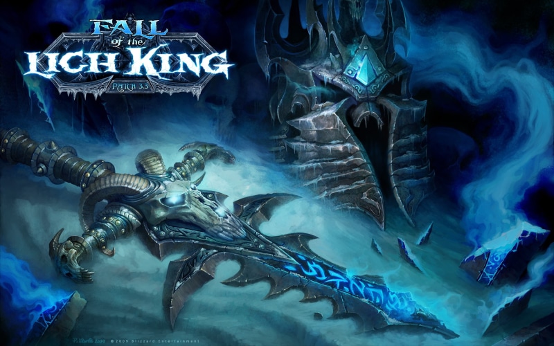 art, world of warcraft, lich, warcraft, world, king, fall, video, wow, hd, 1080P, games, mmo, mmorpg