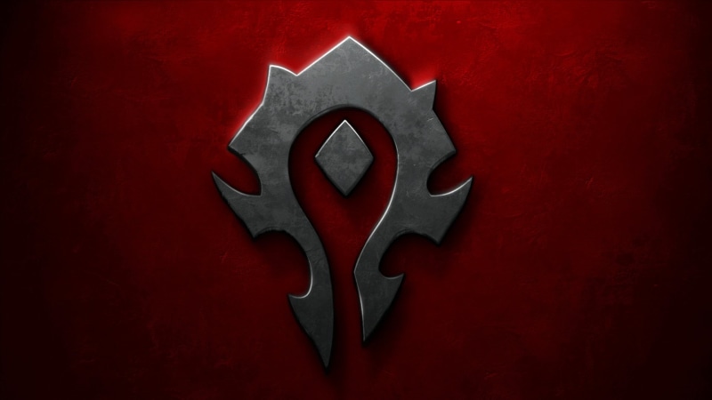 steel, no people, creativity, Warcraft, single object, studio shot, close-up, red background, 1080P, red, colored background, metal, directly above, black color