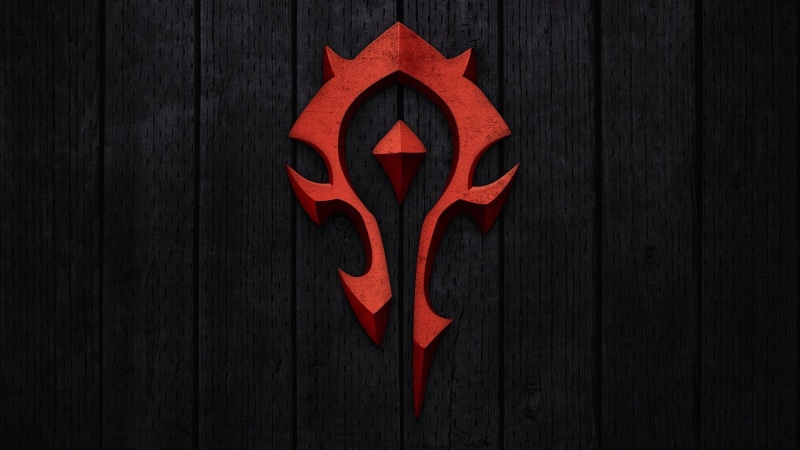 1080P, symbol, warcraft, world, red, background, world of warcraft, horde