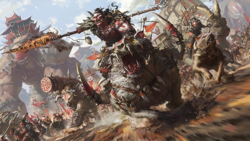 Rise of The Horde Sarnuk bloodsoul, Desert Half-Orcs, Artwork, 1080P, Stanton Feng, orcs