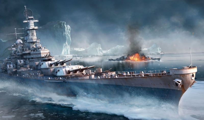 World of Warships, Iowa, war, sailboat, power in nature, military Ship, smoke - Physical Structure, military, storm, nautical Vessel, nature, power, industry
