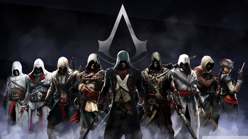 night, real people, front view, people, event, government, assassin, weapon, crowd, video games, s, standing, digital, men, uniform, Assassins Creed