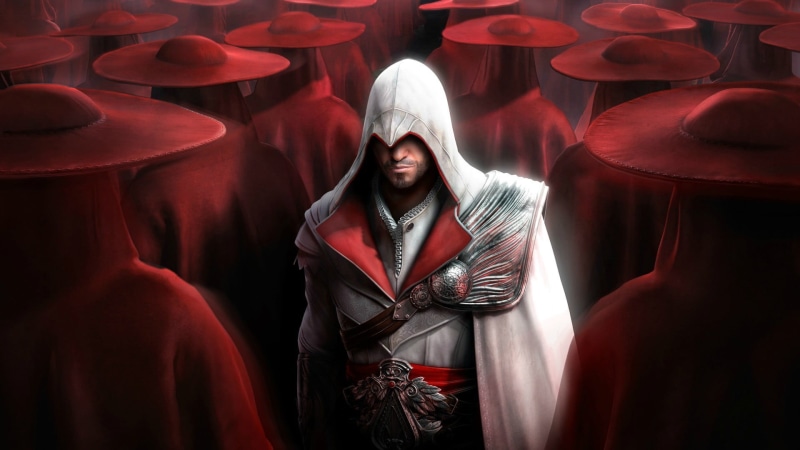 portrait, young adult, digital, Ezio Auditore da Firenze, arts culture and entertainment, young women, Assassins Creed, waist up, three quarter length