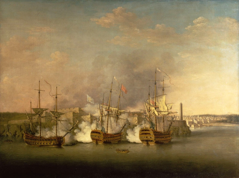 moored, land, fishing industry, retro Styled, tranquil scene, tranquility, british, sea, industrial Ship, sailing Ship, 1762, nautical Vessel, occupation