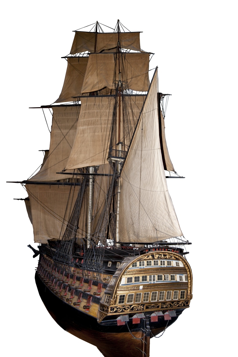history, white, tall Ship, studio shot, isolated On White, mode of transportation, 4K, pole, transportation, clear sky, sail, mast, tall - high, white Background