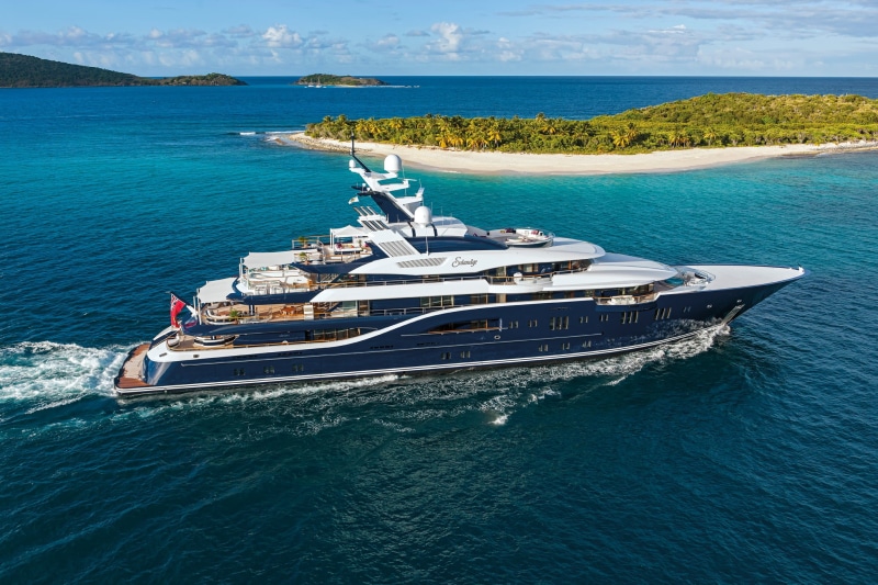 water, land, yacht, landscape, superyacht, journey, blue, the ocean, Islands, ship, people Traveling, scenics, 1080P, sky, outdoors, mega yacht, island