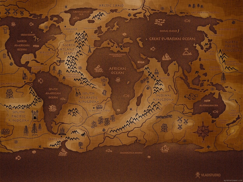 black, world, 720P, old, vintage, sepia, map, brown
