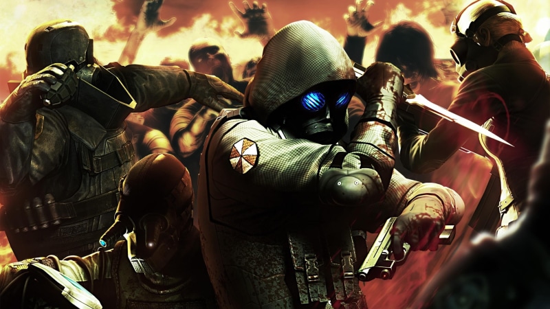  conflict, digital art, aggression, security, gun, clothing, real people, weapon, machine gun, 2K, event, Resident Evil, military, outdoors