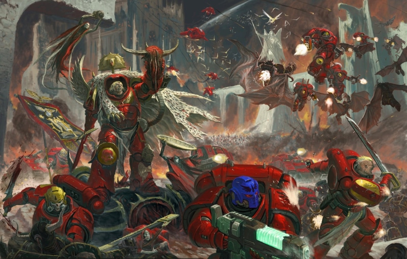 Battle, Warrior, Demon, Warhammer 40K, 1080P, Space Marine, Warhammer
