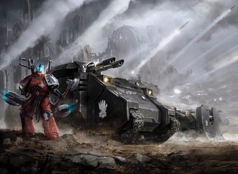 Warhammer, Warhammer 40K, 1080P, Iron Hands, Tank, Space Marine, Warrior
