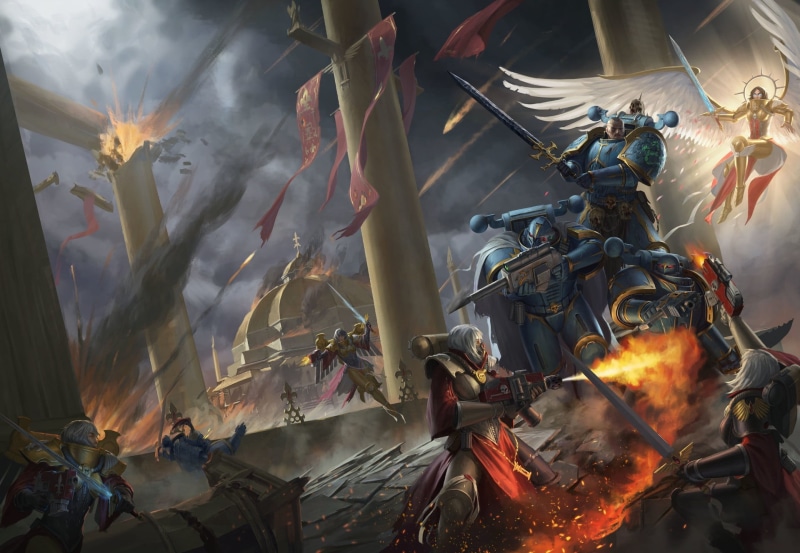 Space Marine, Sword, Warhammer 40K, Warrior, Battle, 1080P, Angel, Warhammer