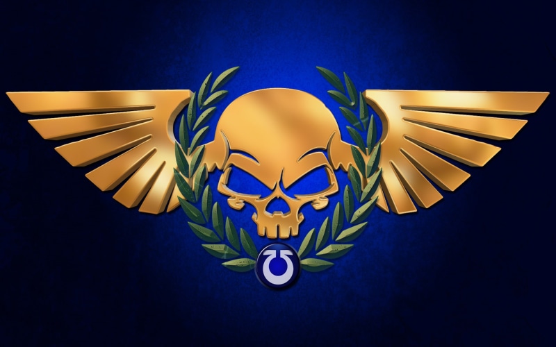 space, brown, video games, hd, marines, k, 40k, logo, 1080P, warhammer, skull