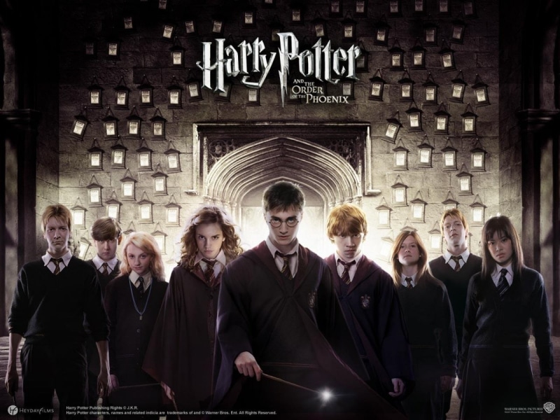 harry, order, entertainment, 720P, men, hd, x, potter, glasses, phoenix, Harry Potter, art, movies