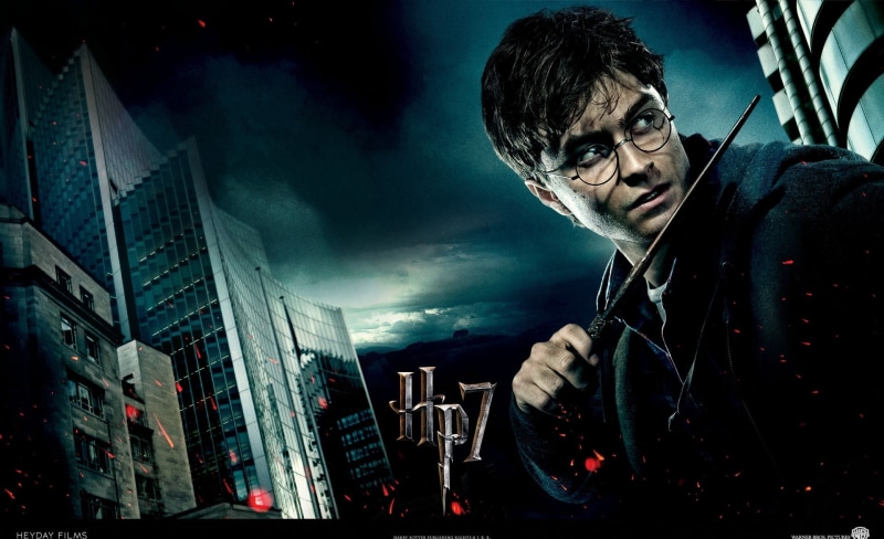 Harry, sunglasses, hp7, music, Movies, architecture, night, harry potter 7, last harry potter movie, digital, young adult, portrait, 1080P