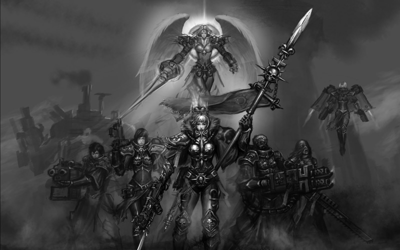 sisters, adeptus, 40k, 720P, hunters, warhammer, sororitas, battle, witch