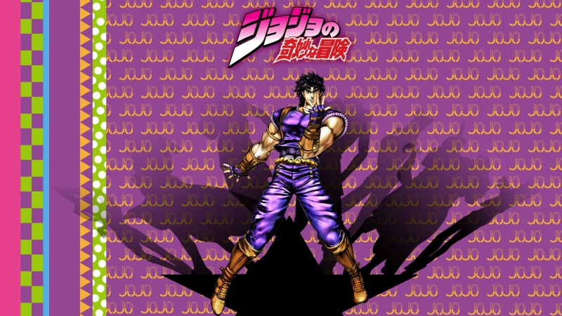 Giorno Giovanna, representation, indoors, male likeness, adult, wall - building feature, Jolyne Kujo, front view, Johnny Joestar, JoJos Bizarre Adventure