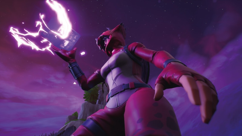 purple, star - space, looking, waist up, sky, motion, illuminated, arts culture and entertainment, screen shot, video games, 1080P, holding, full length