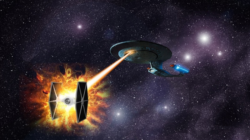 milky way, glowing, illuminated, star - space, Star Trek, space, scenics - nature, humor, night, sky, constellation, tie, trek, fighter, galaxy, Star Wars