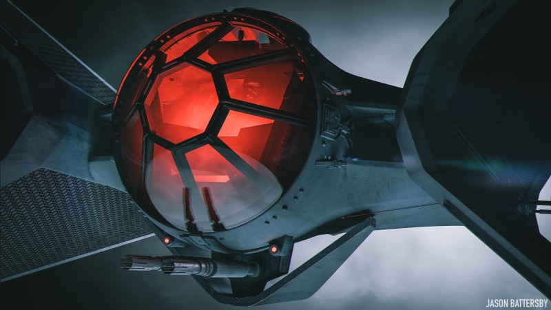 1080P, digital art, concept art, Jason Battersby, TIE Fighter, Star Wars