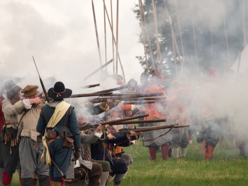 nature, uniform, army soldier, armed Forces, group of people, 4K, army, historic, grass, men, transportation, people, reenactment, adult, smoke - Physical Structure