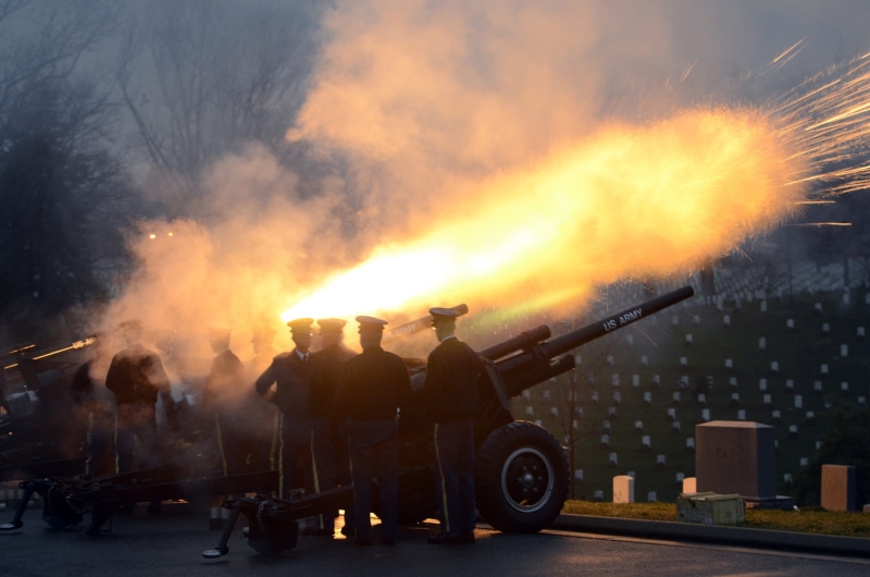silhouette, men, protective workwear, firing, exercise, people, government, cannon, salute battery, rescue worker, standing, fire - Natural Phenomenon