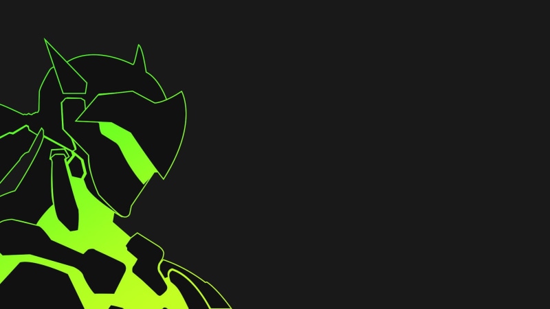 human body part, night, Genji (Overwatch), black background, Overwatch, 1080P, close-up, one animal, body part, studio shot, one person, dark