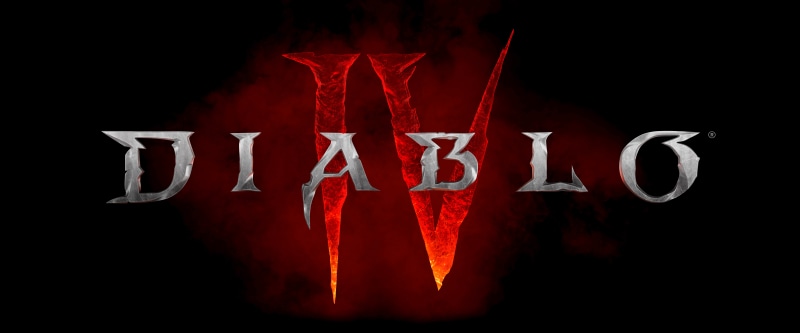 logotype, diablo 4, digital art, video games, dark fantasy, Diablo, 8K, Video Game Horror, PC gaming, diablo iv, Blizzard Entertainment