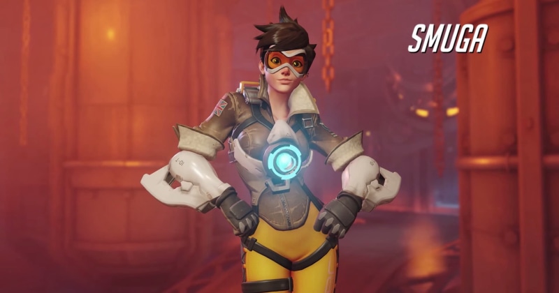 smuga, government, waist up, superhero, Lena Oxton, indoors, communication, looking at camera, Tracer (Overwatch), front view, 720P, adult, portrait, protection