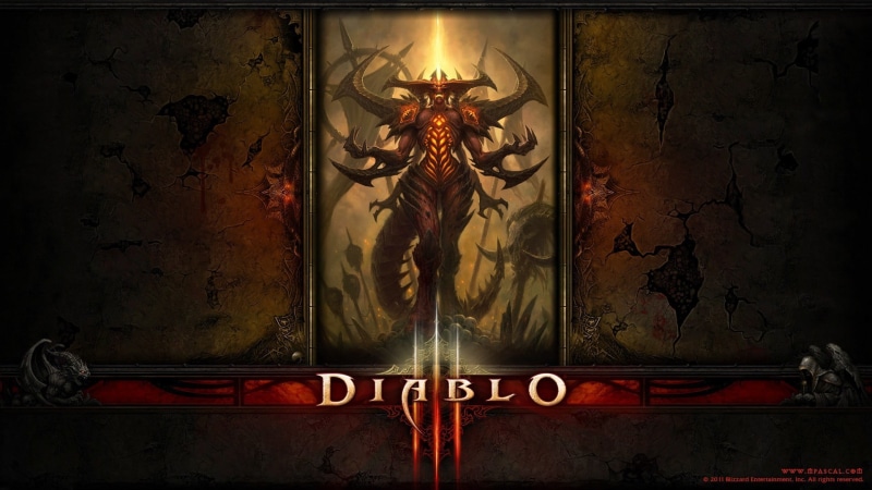 metal, old, wall, human representation, built structure, craft, wall - building feature, indoors, Blizzard Entertainment, demon, representation, lighting equipment