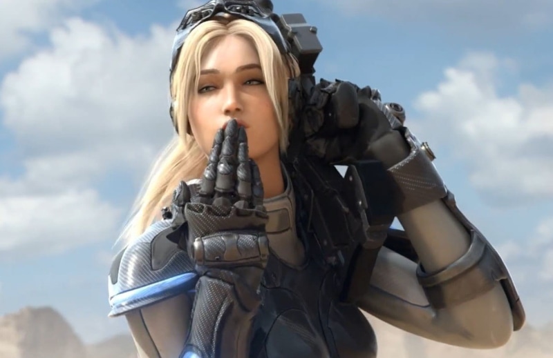 weapon, adult, outdoors, young women, happiness, portrait, sunlight, 480P, sky, women, nova starcraft ii nova terra heroes of the storm, holding, nature