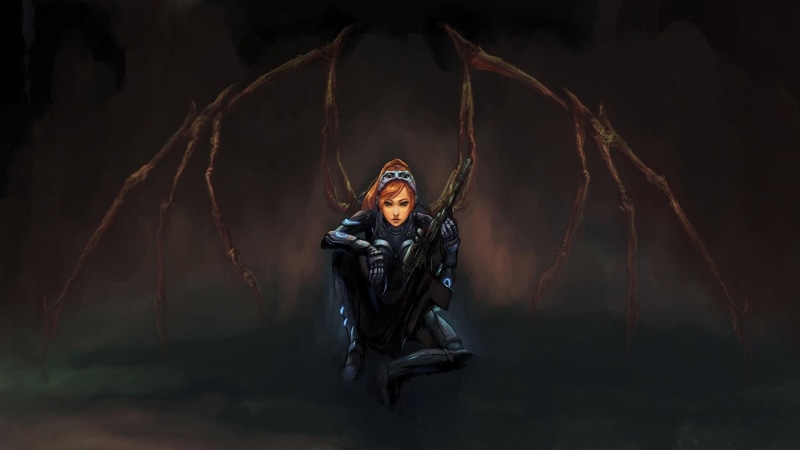 sarah kerrigan, terra, nova terra, 1920x1080, nova, kerrigan, turning, games, starcraft, sarah, starcraft ii, 1080P