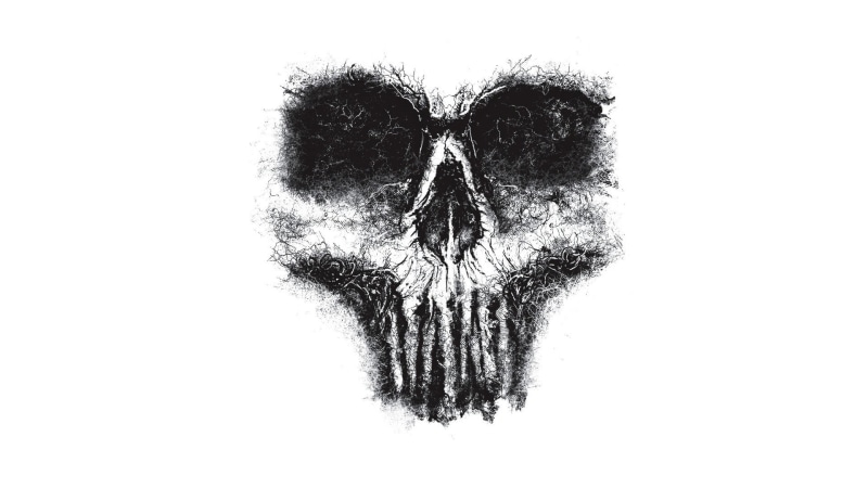 hair, indoors, close-up, white background, body part, nature, sketch, black, animal body part, artwork, no people, sky, still life, spooky, monochrome