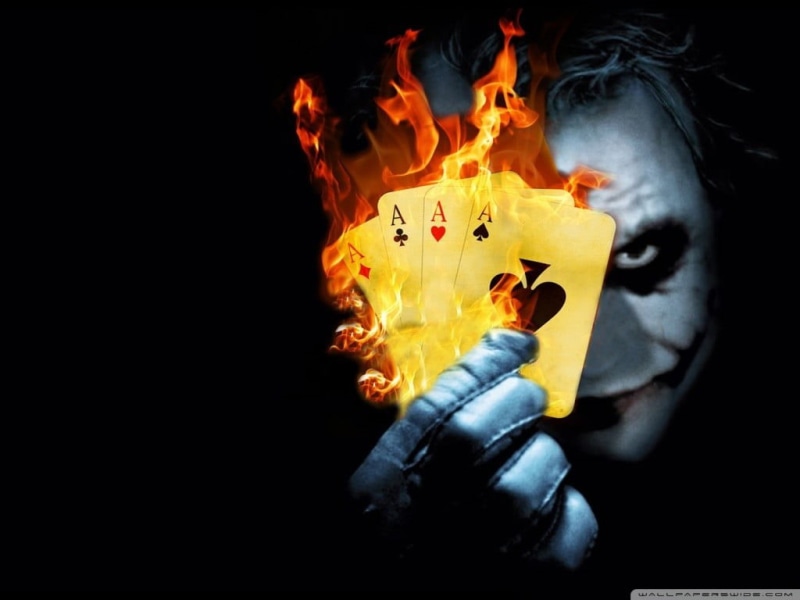 indoors, nature, orange color, fire - Natural Phenomenon, flame, black Background, burnt, Joker, red, burning, communication, men, inferno, black Color