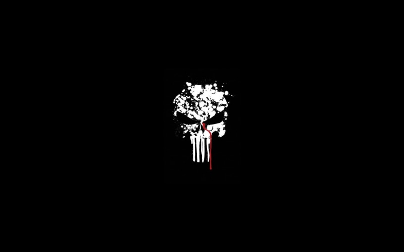 the punisher, skull, blood, 1080P, sake, fon