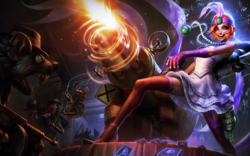 nightlife, game, Jinx (League of Legends), shiny, women, occupation, real people, nightclub, fun, digital, creativity, pc, 720P, color Image, stage, fantasy